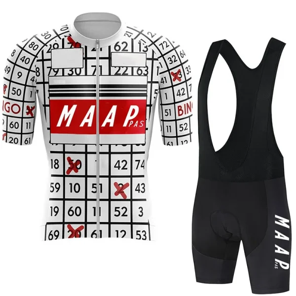 MAAPPAS Cycling suit men's short sleeved cycling jersey sports shirt breathable road bike moisture absorption quick drying