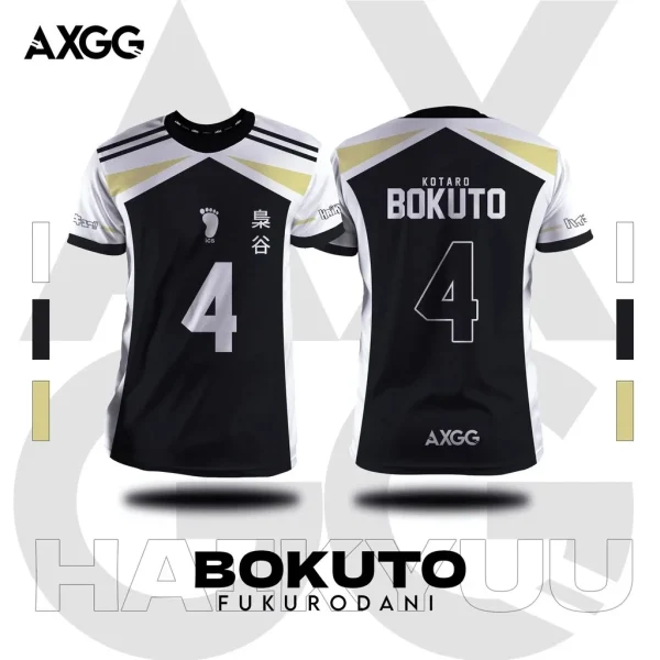 2024 New 3d Printed Men's Haikyuu Fukurodani Bokuto Anime Jersey T-Shirts Summer Casual Fashion O-Neck Kids Adults Tops Clothing