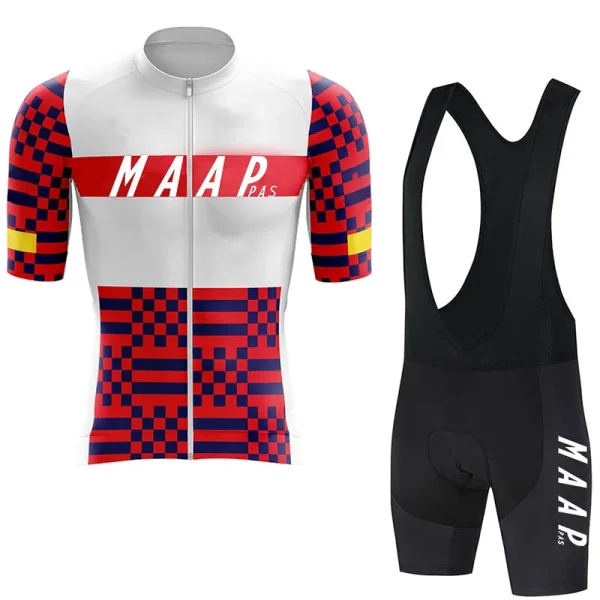 MAAPPAS Cycling suit men's short sleeved cycling jersey sports shirt breathable road bike moisture absorption quick drying - Image 3