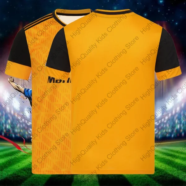 New Arrival 20-21 Wolverhampton Home Kit Retro Football Jersey Adults Kids Summer Sportswear Soccer Training Child Clothing