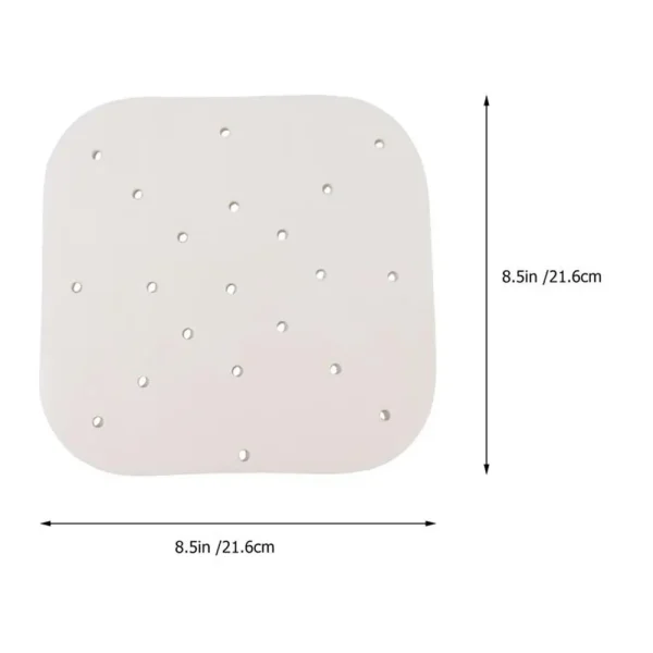 100 Sheets Baking Paper Air Fryer Liner Perforation Baking Parchment Oven Steamer Non-Stick Steaming Paper 7/7.5/8/8.5/9 Inches - Image 2