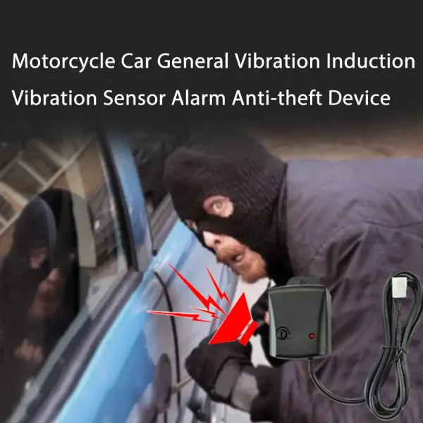 Motorcycle Car General Vibration Induction Sensor Alarm Anti-theft Device Keyless System Auto Remote Central Kit Locking - Image 5