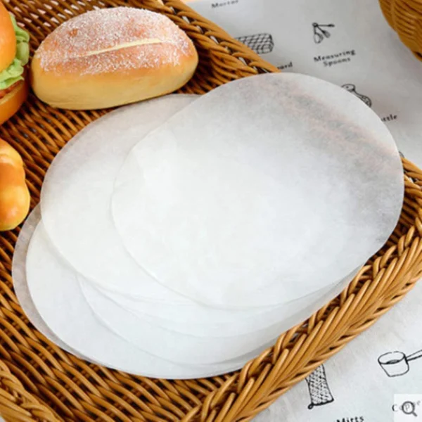 100 Sheets Baking Paper Air Fryer Liner Perforation Baking Parchment Oven Steamer Non-Stick Steaming Paper 7/7.5/8/8.5/9 Inches - Image 6