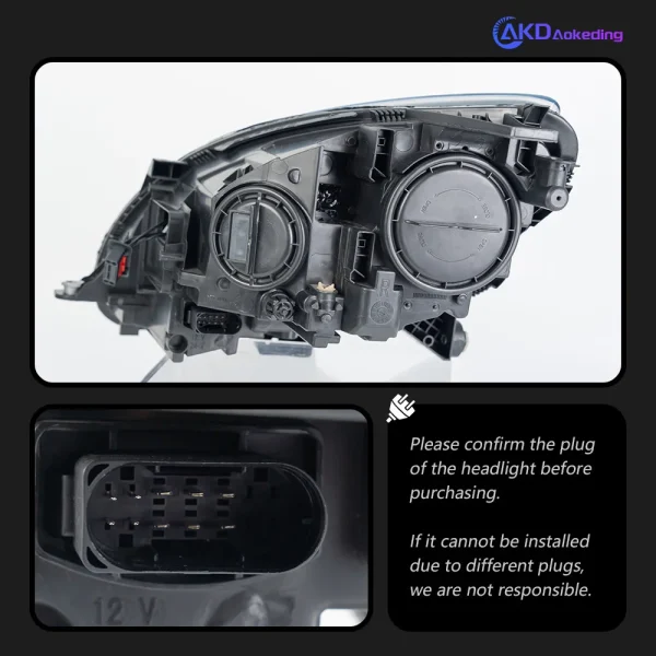 AKD Car Lights for BENZ W251 LED Headlight Projector Lens 2010-2017 V251 R Class R320 R350 R500 Head Lamp DRL Auto Accessories - Image 5