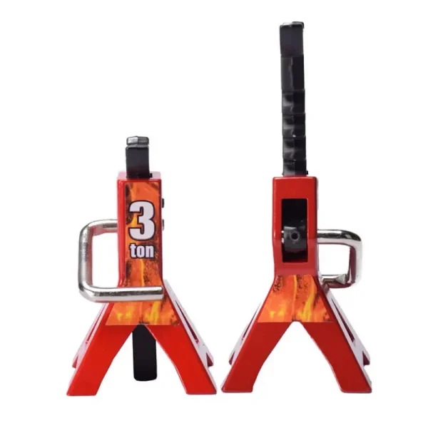 2pcs Metal 6 Ton /3 Ton Scale Jack Stands Height Adjustable Repairing Tool For 1/10 RC Crawler Truck Trx-4 Trx4 Axial SCX10 y321 - Image 5