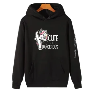 Cute Dangerous Karate Taekwondo Funny Graphic Hooded Sweatshirts Unisex High Quality Thick Sweater Fleece Hoodie Hooded Shirt