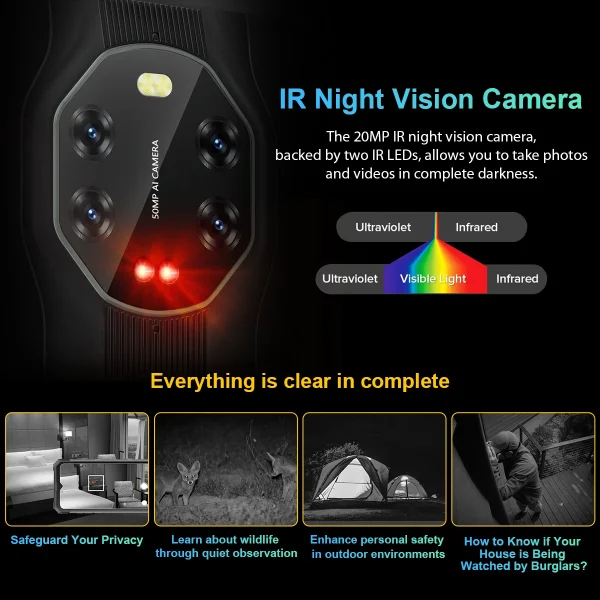 Blackview BL8800 Pro Thermal Imaging Camera FLIR Phone, 5G Rugged Smartphone Waterproof, 8GB+128GB 8380mAh With 33W Charge - Image 6