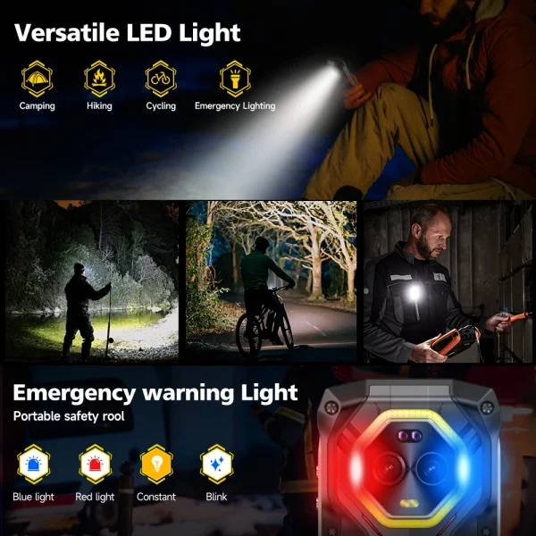 Ulefone Armor Mini 20 Pro 4.7" Rugged Phone 5G Smartphone Android 14 6200mAh 16GB(8+8) 256GB 64MP Night Vision camera LED Light - Image 5