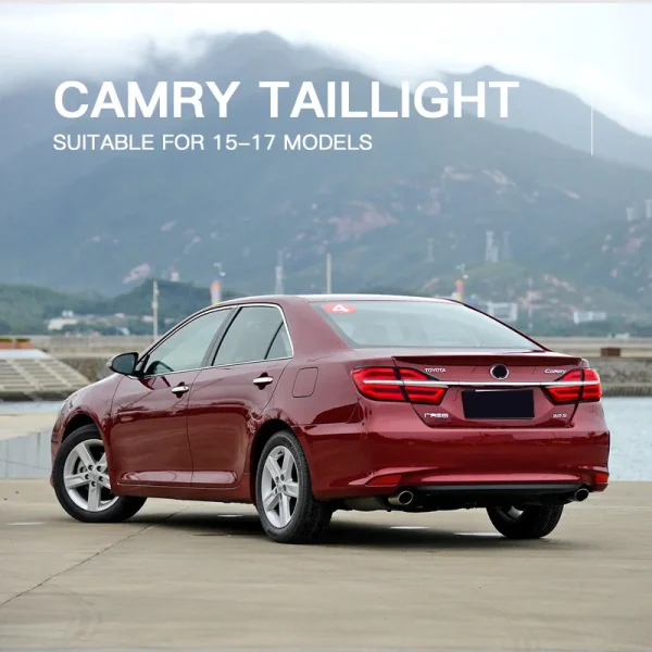 Car LED Tail Light Accessories For Toyota Camry 2015-2017 Auto Rear Fog DRL Brake Turn Signal Lamp Plug and Play - Image 6