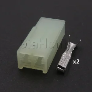 1 Set 2 Ways Auto AC Assembly Parts Unsealed Connector Automobile Male Female Docking Socket Auto Wiring Terminal Adapter