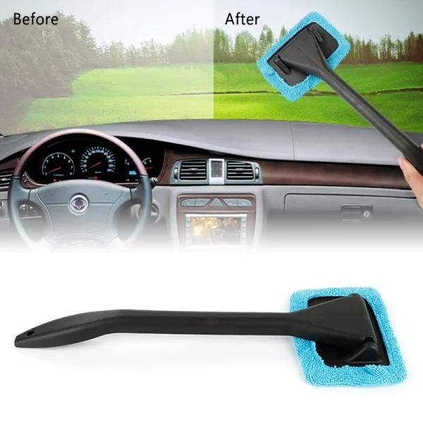 Auto Car Window Cleaner Brush Kit Windshield Cleaning Wash Tool Inside Interior Glass Wiper With Long Handle Car Accessories - Image 3