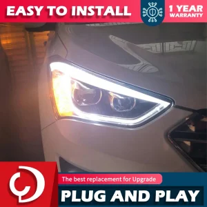 AKD Car Styling Head Lamp for Hyundai IX45 Headlights 2013-2016 New Santa Fe LED Headlight DRL Hid Bi Xenon Auto Accessories