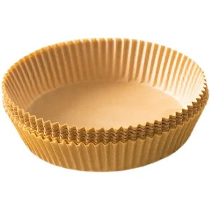 50Pcs Air Fryer Disposable Paper Square Round Baking Paper Barbecue Plate Nonstick Mat Kitchen Oven Oil Absorbing Paper Tool