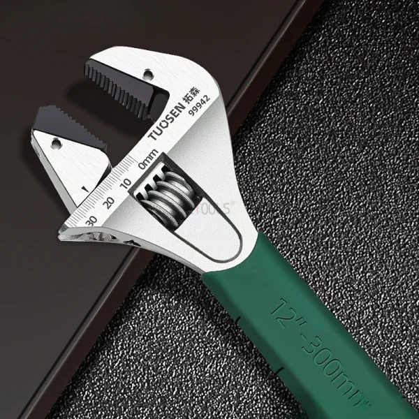 Adjustable Wrench Universal Spanner Dip Plastic Carbon Steel Electroplating Mechanical Workshop Hand Repair Tools Car Wrench - Image 5