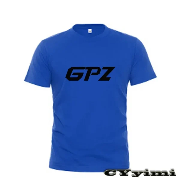 For GPZ500S GPZ1100/ABS GPZ900R T Shirt Men New LOGO T-shirt 100% Cotton Summer Short Sleeve Round Neck Tees Male - Image 6