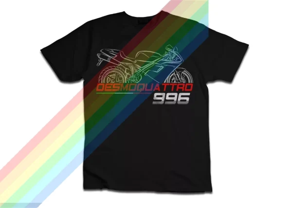 2024 Men summer T Shirt Casual Ducatis DESMOQUA TTRO 996 Motorcycle for Adventure Riders T-shirt Graphic Summer 100% Cotton Cool