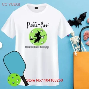 Halloween t-shirt Pickleball-themed shirt Pickelball Halloween sports tee