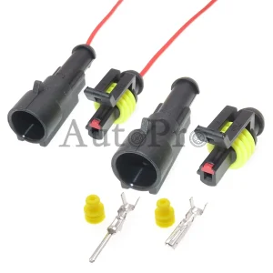 1 Set 1 Hole 282079-2 Automobile AC Assembly Modification Connector Parts Car Low Voltage Electric Wiring Socket 282103-1