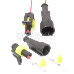 1 Set 1 Way Car Low Voltage Electric Wiring Socket 282103-1 282079-2 AC Assembly Automobile Modification Connector Parts