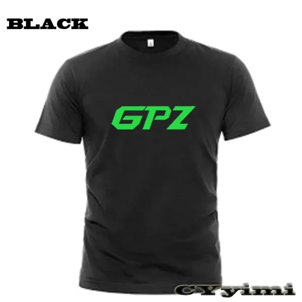For GPZ500S GPZ1100/ABS GPZ900R T Shirt Men New LOGO T-shirt 100% Cotton Summer Short Sleeve Round Neck Tees Male - Image 4