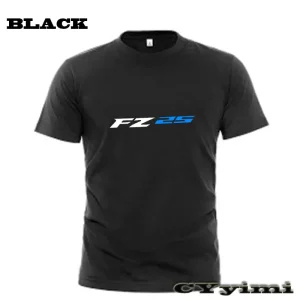 For FZ25 FZ 25 T Shirt Men New LOGO T-shirt 100% Cotton Summer Short Sleeve Round Neck Tees Male