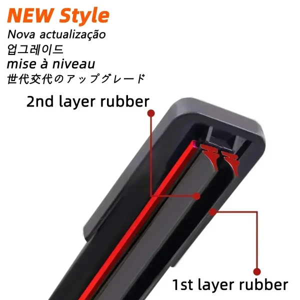 Double Rubber Car Wiper for Hyundai Terracan Trajet Front Blade Brushes Automobiles Parts Accessorie Windscreen Wiper Wear Parts - Image 4