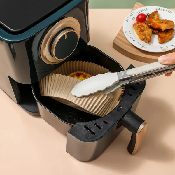 Air Fryer Paper Food Disposable Paper Liner Airfryer Kitchen Cookers Oil-proof Barbecue Plate Steamer Fryer Baking Accessories - Image 4