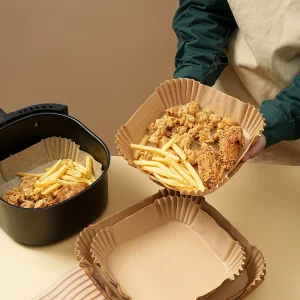 Edible Silicone Oil Paper Oven BBQ Baking Oil Suction Paper Disposable Air Fryer Paper Plate