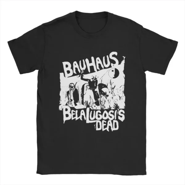 Summer Men Women Bauhaus Band Bela Lugosi's Dead Album Shirt Accessories Post Punk Cotton T-shirt Cloth Street Wearing Tee Shirt - Image 2