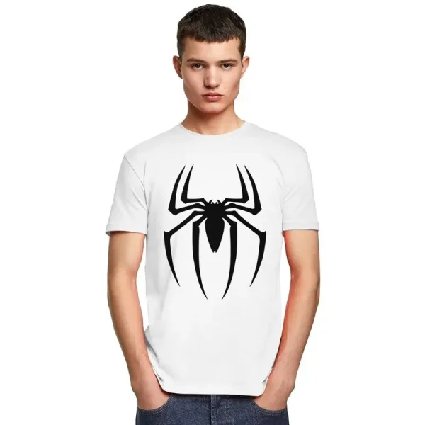 Custom Spider Man Cartoon Superhero Tshirt for Men Short Sleeves Casual T Shirt T-shirts Loose Fit Pure Cotton Tees Gift - Image 5