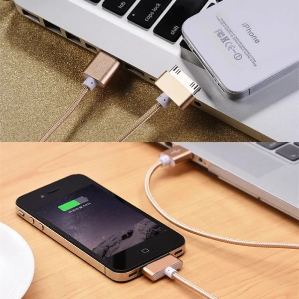USB Cable Fast Charging for Apple iPhone 4 4s 3GS 3G iPad 1 2 3 iPod Nano touch 30 Pin Original Charger Adapter Data Sync Cord - Image 6
