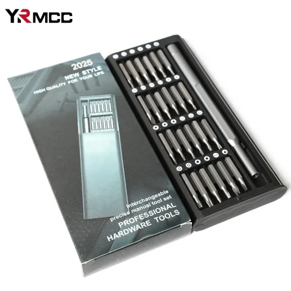 Car Tools Set 25 in 1 Precision Screwdriver Kit Professional Mini Repair Tool Set Magnetic Screw Driver Bit for Car Laptop Watch - Image 6