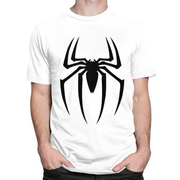 Custom Spider Man Cartoon Superhero Tshirt for Men Short Sleeves Casual T Shirt T-shirts Loose Fit Pure Cotton Tees Gift - Image 2