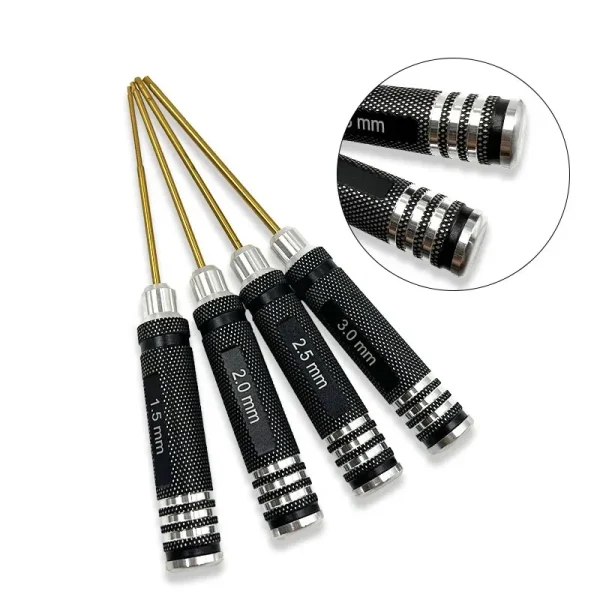 0.9-4mm Allen Hex Screwdrivers Key 0.9/1.5/2.0/2.5/3mm Hexagon Screw-driving for RC Helicopter Drone Aircraft Model Repair Tool - Image 5