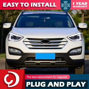 AKD Car Styling Head Lamp for Hyundai IX45 Headlights 2013-2016 New Santa Fe LED Headlight DRL Hid Bi Xenon Auto Accessories