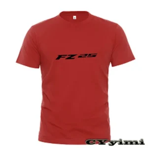 For FZ25 FZ 25 T Shirt Men New LOGO T-shirt 100% Cotton Summer Short Sleeve Round Neck Tees Male