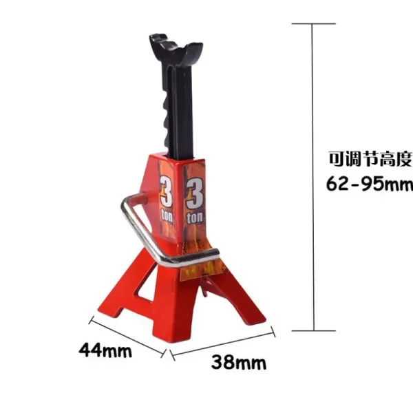 2pcs Metal 6 Ton /3 Ton Scale Jack Stands Height Adjustable Repairing Tool For 1/10 RC Crawler Truck Trx-4 Trx4 Axial SCX10 y321 - Image 3