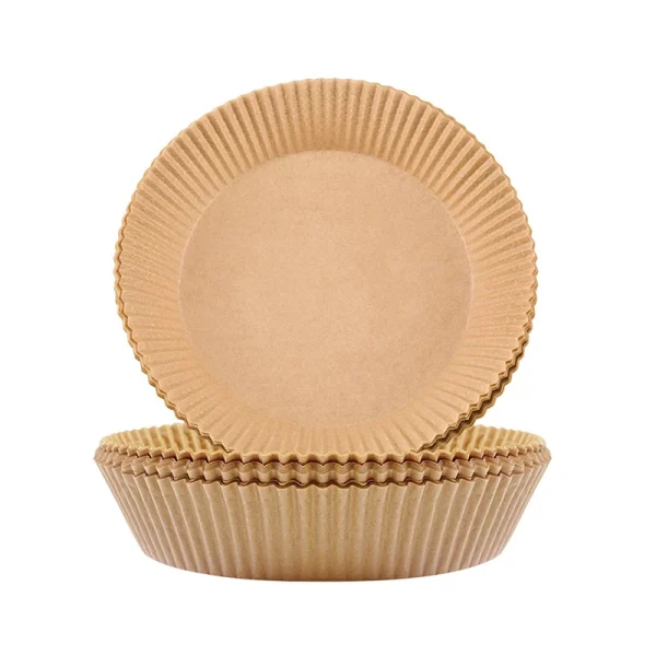 50Pcs Air Fryer Disposable Parchment Paper Liner Round Shape Oil-proof Paper Tray Non-Stick Baking Mat Air Fryer Accessories