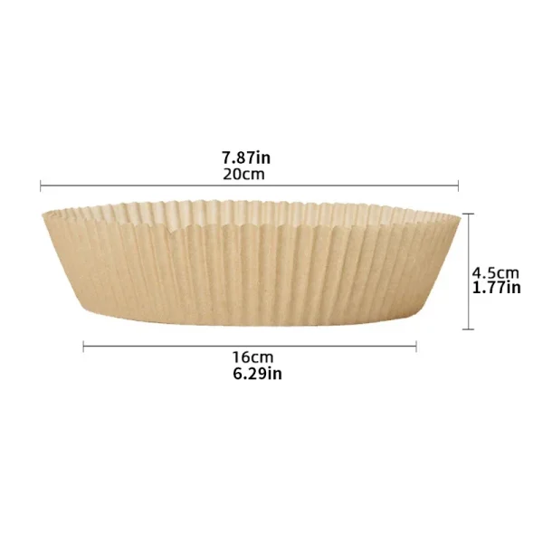 Air Fryer Paper Food Disposable Paper Liner Airfryer Kitchen Cookers Oil-proof Barbecue Plate Steamer Fryer Baking Accessories - Image 6