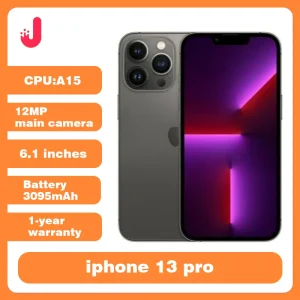 Unlocked OriginalApple iPhone 13 pro 128GB/256GB ROM A15 Bionic Chip Face ID 6.1′ OLED Display 12MP Triple Camera NFC Smartphone