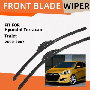 Double Rubber Car Wiper for Hyundai Terracan Trajet Front Blade Brushes Automobiles Parts Accessorie Windscreen Wiper Wear Parts