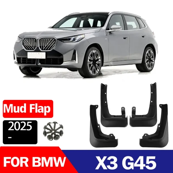 For 2025 BMW X3 BMW X3 G45 modified parts mudguard of automobile tire, mud proof and water