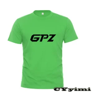For GPZ500S GPZ1100/ABS GPZ900R T Shirt Men New LOGO T-shirt 100% Cotton Summer Short Sleeve Round Neck Tees Male