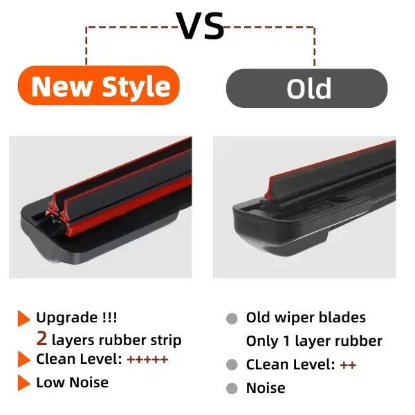 Double Rubber Car Wiper for Hyundai Terracan Trajet Front Blade Brushes Automobiles Parts Accessorie Windscreen Wiper Wear Parts - Image 3