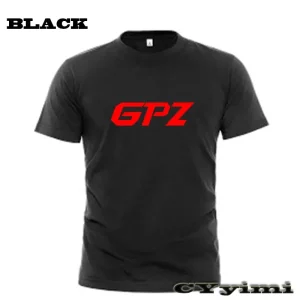 For GPZ500S GPZ1100/ABS GPZ900R T Shirt Men New LOGO T-shirt 100% Cotton Summer Short Sleeve Round Neck Tees Male