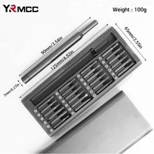 Car Tools Set 25 in 1 Precision Screwdriver Kit Professional Mini Repair Tool Set Magnetic Screw Driver Bit for Car Laptop Watch