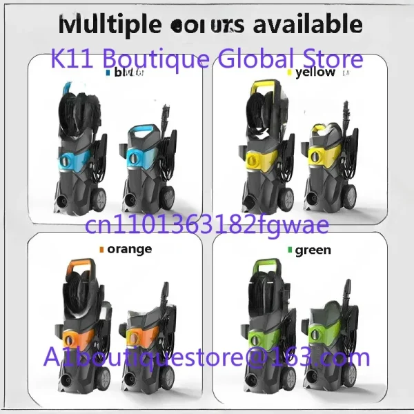 220V Fully Automatic Household Convenient Cleaning Machine -Pressure High-Power Car Wash Water Pump - Image 5