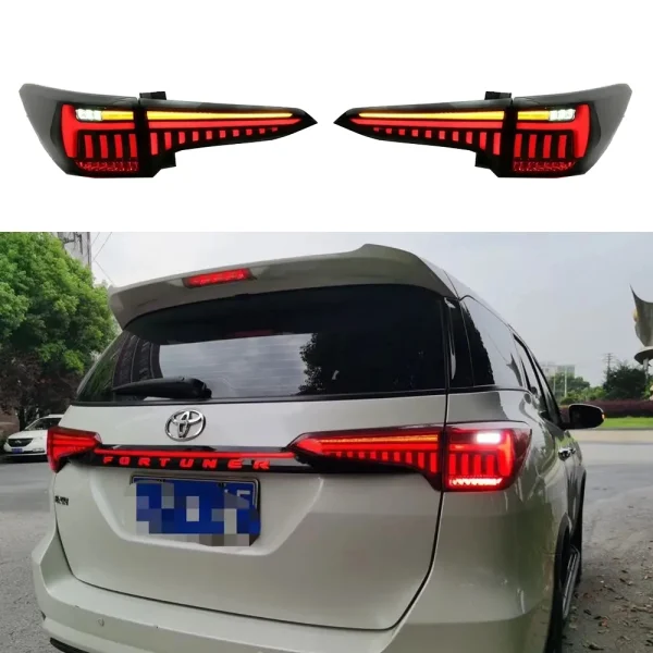 Car Tail Light Assembly Full Led Taillight With Sequential Turning Signal Parking Light For Fortuner 2th Gen Tail Lamp 2016-2022