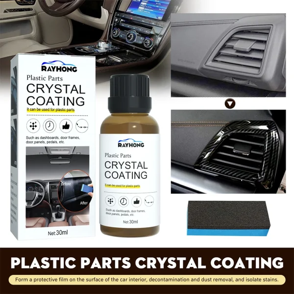 30ml Cleaning Agent for Car Car Wash Maintenance Plastics Parts Refurbishment Crystal Coating Refurbish Agent - Image 3