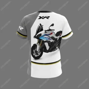 For BMW S1000 XR Motorrad Motorsport Motorcycle T-Shirt Ride ADVENTURE Travel Racing Team White Grey Short Sleeved